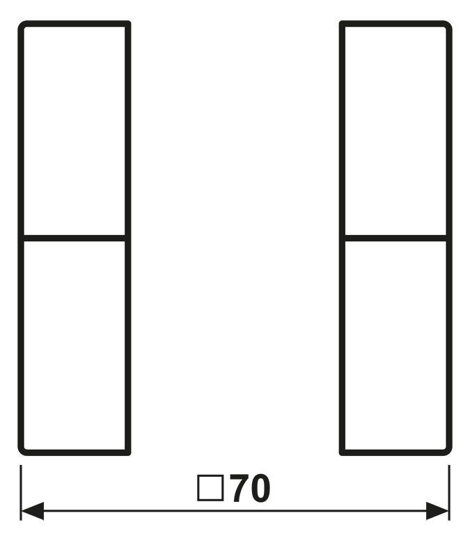 Jung LS502TSAWW Tastensatz 2fach kpl LS/FD-design alpinweiß