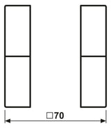 Jung LS502TSAWWM Tastensatz komplett 2f Weiß (WWM indicates Weiß/White)