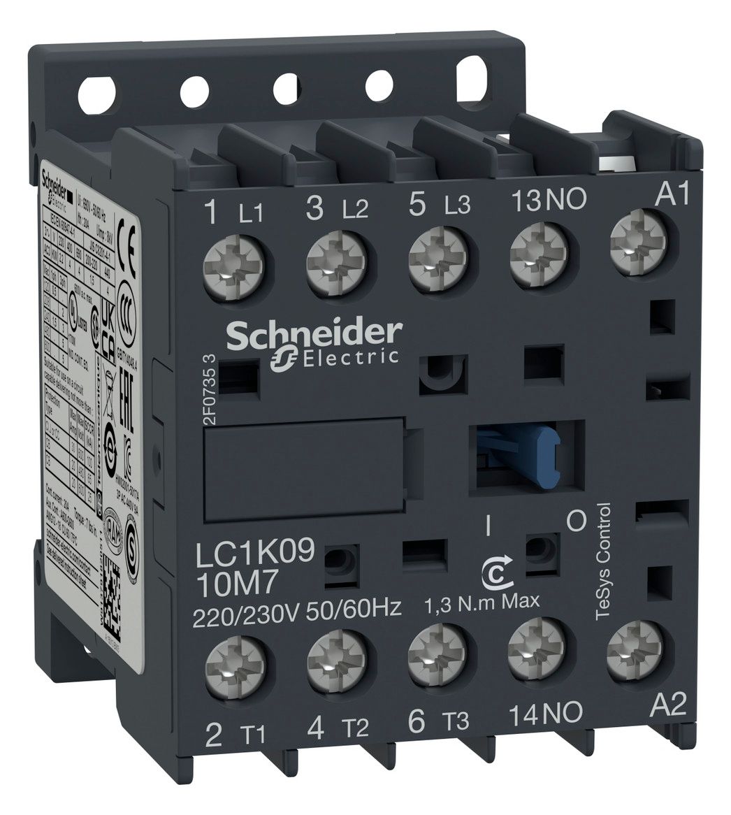 Schneider LC1K0910P7 Leistungsschütz 3p 1S 4kW 400V AC3 9A 230VAC