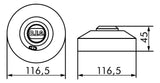 BEG 94402 HF-MD2-AP weiß LUXOMAT Bewegungsmelder