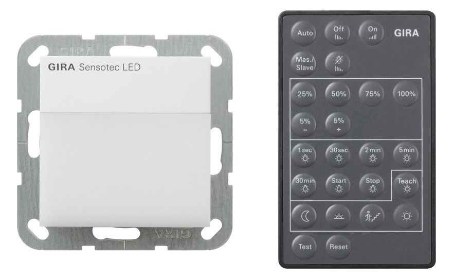 GIRA 236803 Sensotec LED m.Fernbedienung System 55 Reinweiß glänzend