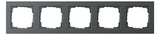 GIRA 021523 Abdeckrahmen 5fach E2 Anthrazit