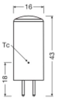 Ledvance LED PIN 12V P 3.3W 827 Clear