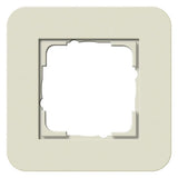 GIRA 0211417 Abdeckrahmen 1fach E3 Sand/Reinweiß glänzend Soft-Touch