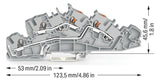 WAGO 2205-7542 Installationsetagen- Grau