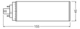 Ledvance DULUX LED T/E HF&AC MAINS V 16W 830 GX24Q-3 1620lm Ersatz f.KLLni 4p EVG