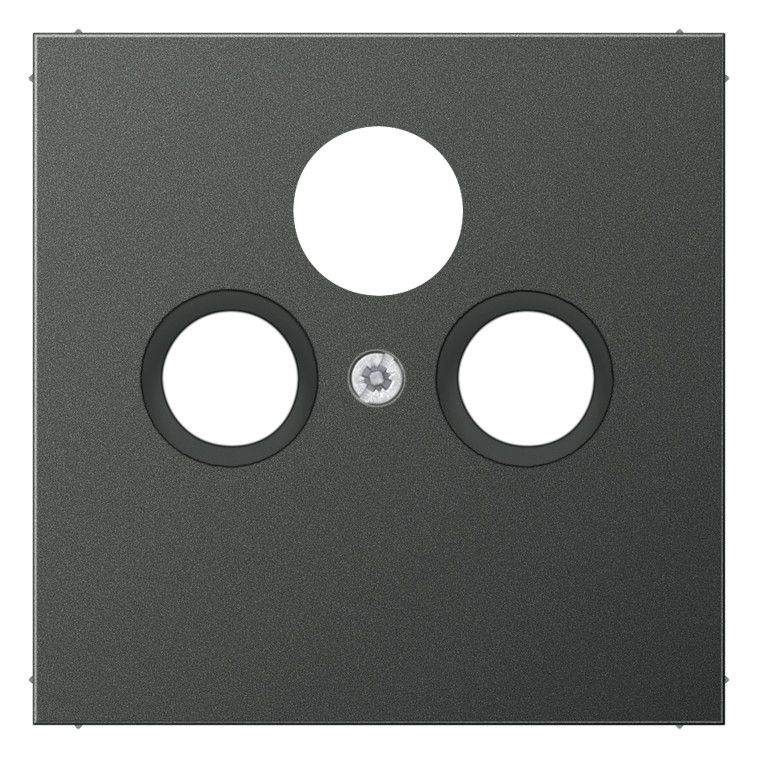 Jung AL2990SATAN Abdeckung 3Loch f.SAT-TV LS Aluminium anthrazit