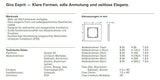 GIRA 021117 Abdeckrahmen 1fach Esprit Aluminium (eloxiert)