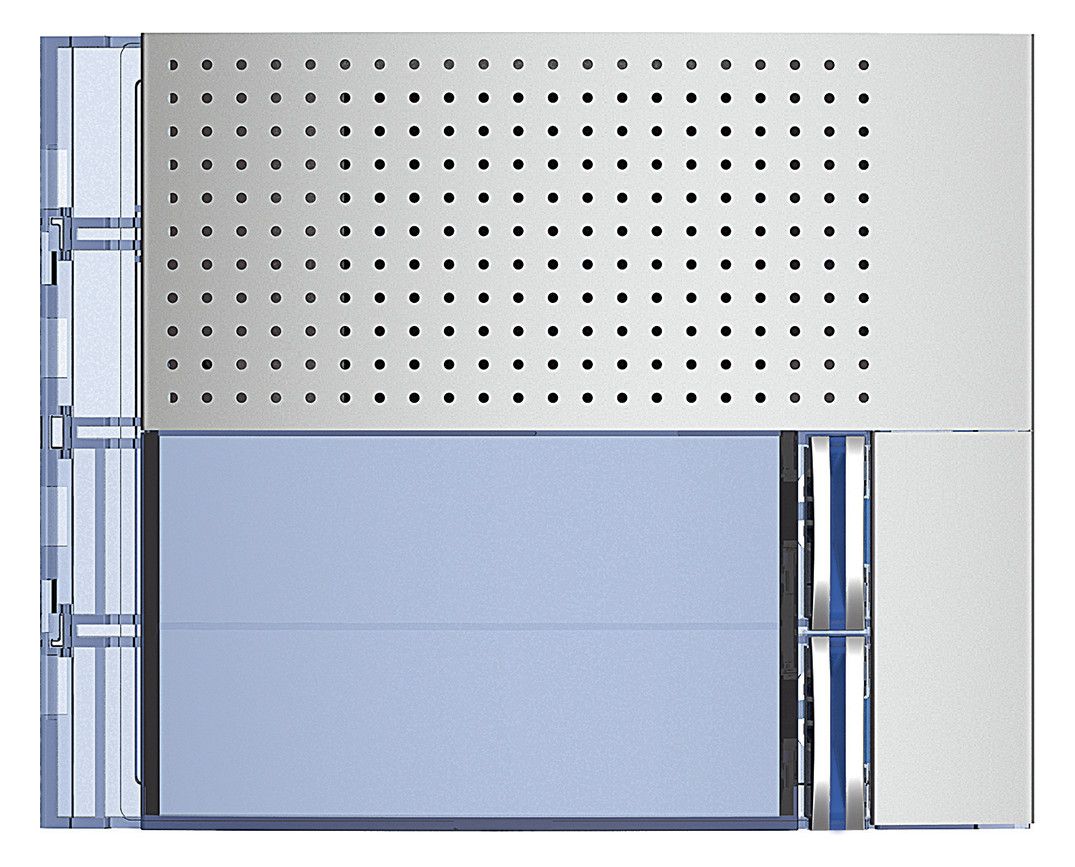 Bticino 351021 Frontblende Basis Lautsprecher 2RT Allmetal