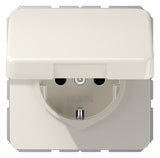 Jung CD1520BFKL SCHUKO Steckdose Klappdeckel bruchsicher weiß