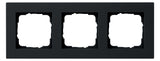 GIRA 0213095 Abdeckrahmen 3fach flach E2 Schwarz matt