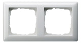 GIRA 021203 Abdeckrahmen 2fach Standard 55 Reinweiß glänzend