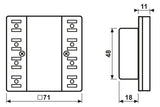 Jung LS5074TSM KNX Tastsensormodul 4fach Standard f.Serie LS