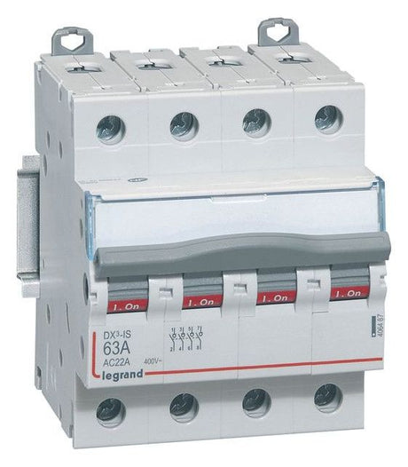 Legrand 406487 DX3 Lasttrennschalter 4p 63A 400VAC Kategorie AC-22A