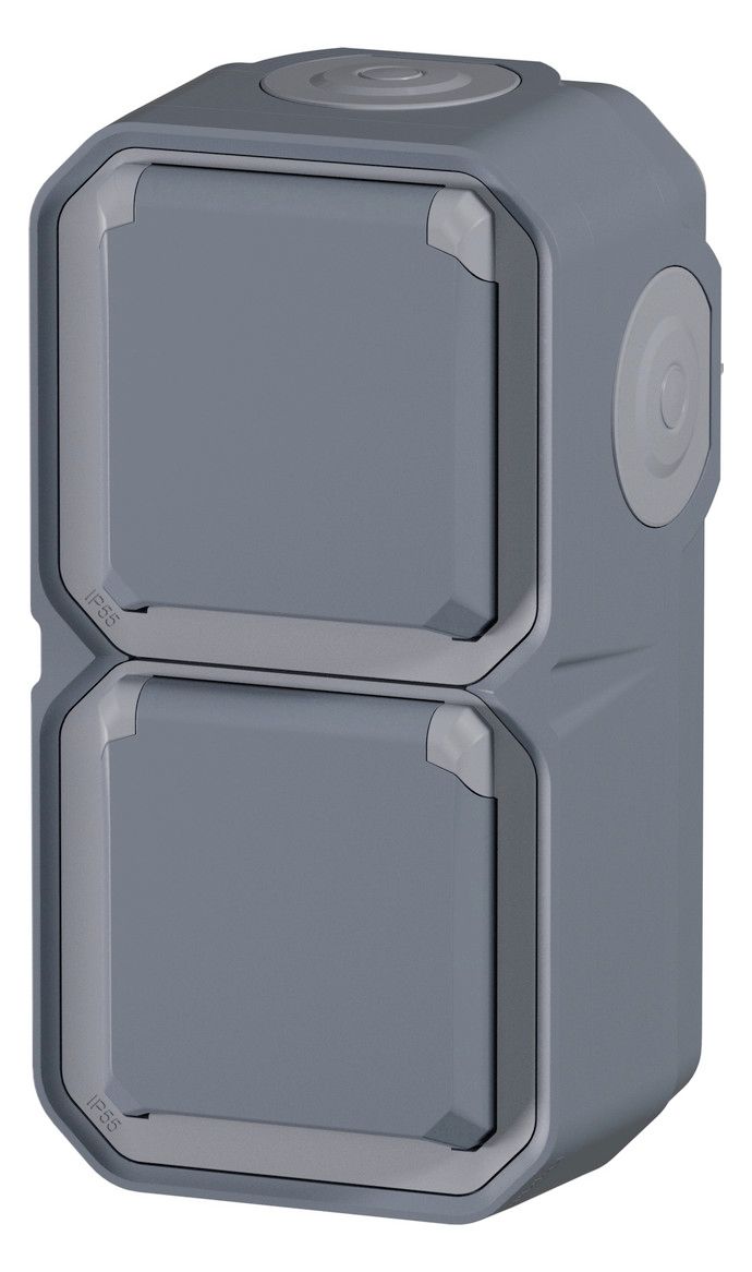 Legrand 069744L Plexo New FRAP 2f vorverdrah SSDO vertikal Steckkl.EB IP44