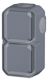 Legrand 069744L Plexo New FRAP 2f vorverdrah SSDO vertikal Steckkl.EB IP44