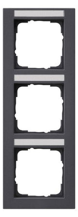 GIRA 110323 Abdeckrahmen 3fach senkrecht BSF E2 Anthrazit