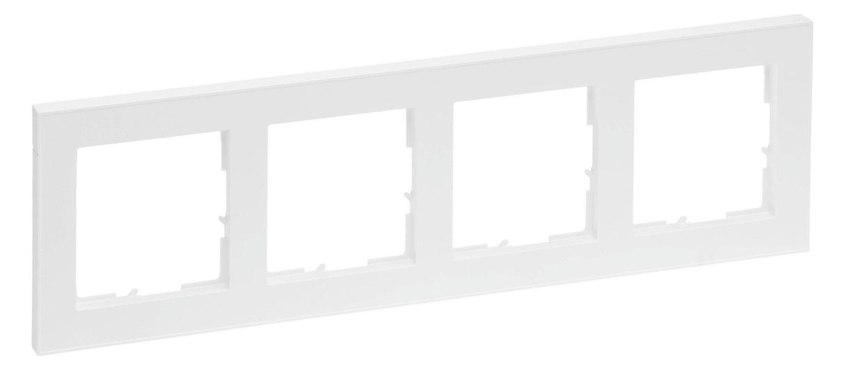 Legrand 765184 SEANO+4-fach Rahmen in der Farbausführung Ultraweiß