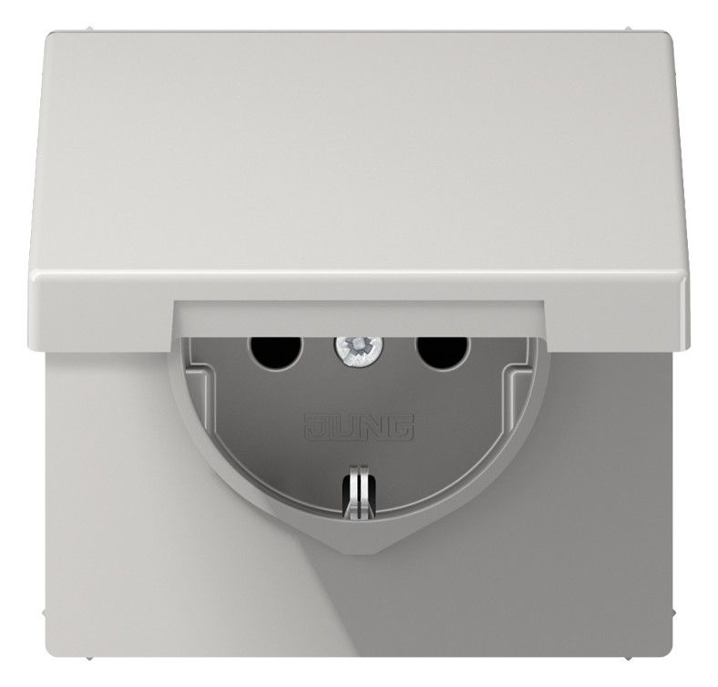 Jung LS1520KLLG SCHUKO Steckdose Klappdeckel lichtgrau