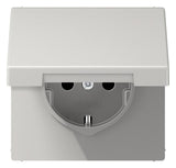 Jung LS1520KLLG SCHUKO Steckdose Klappdeckel lichtgrau