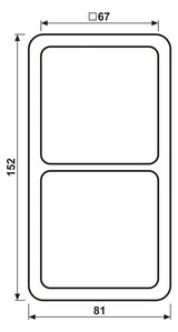 Jung CD582GR Rahmen 2fach grau