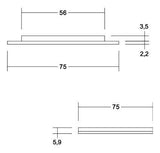 Brumberg 12164083 LED-EInbaudownlight Schwarz matt