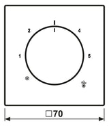 Jung ES1749 Abdeckung f.Thermostat