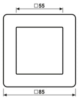 Jung AF581BFANM Rahmen 1f.bruchsicher f. waager.u.senkr.komb.
