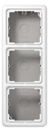 Jung CD583AWW Aufputz-Kappe 3fach m.Rahmen alpinweiß