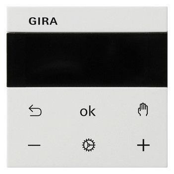 GIRA 539403 S3000 Raumtemperaturregler BT System 55 Reinweiß glänzend