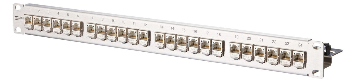 Metz 130B11P1-E Modul Cat.6A 24 Port Edelstahl