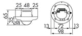 BEG 92555 PD2-M-1C-UP weiß LUXOMAT Präsenzmelder