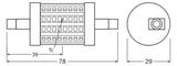 Ledvance LED LINE78 R7s P 9W 827 R7s 1055lm 2700K Zweiseitig gesockelt