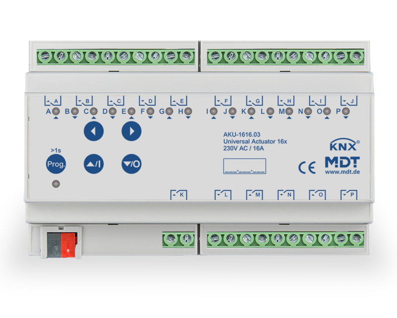 MDT AKU-1616.03 Universalaktor 16fach 8 TE REG 230 V AC 16 A