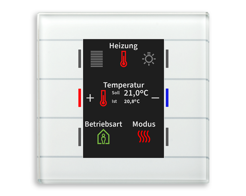 MDT BE-GT2TW.02 Glastaster II Smart Weiß integrierter Temperatursensor