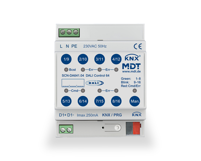 MDT SCN-DA641.04 DALI Control 64 Gateway 4 TE REG 1fach