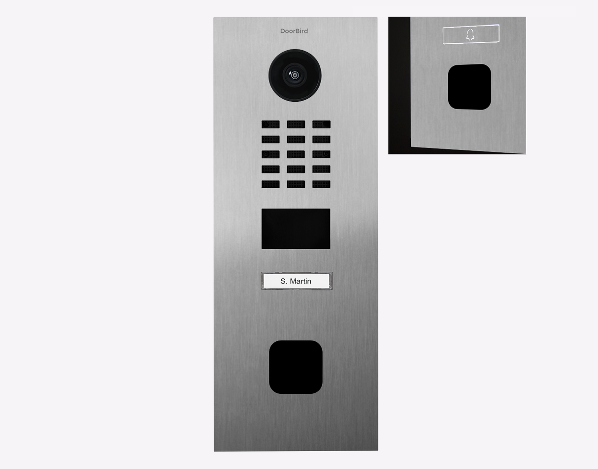 DOORBIRD D2101FV ekey sLine IP Video Türstation Edelstahl V2A, gebürstet